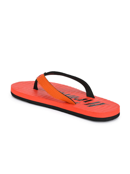 Hirolas® Men's Orange Fabrication Flip-Flops (HROFF07ORG)