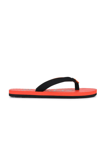 Hirolas® Men's Orange Fabrication Flip-Flops (HROFF07ORG)