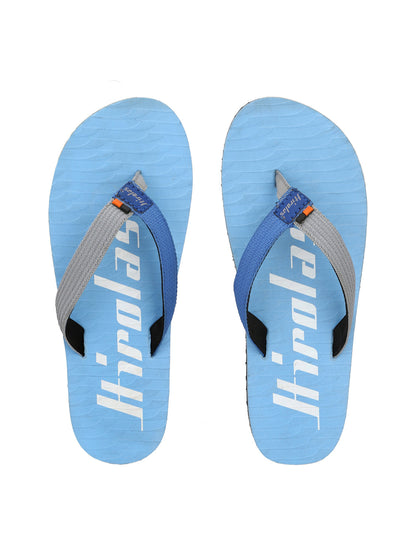 Hirolas® Men's Sky Blue Fabrication Flip-Flops (HROFF07SKY)