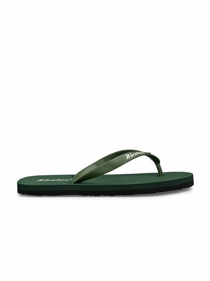 Hirolas® Men's Solid Green EVA Thong Flip-Flops (HROFF08GRN)