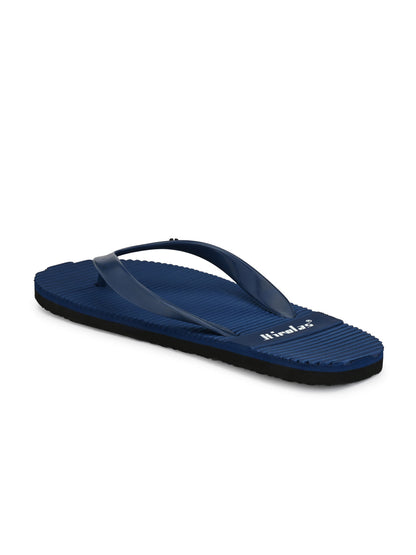 Hirolas® Men's Blue Embossed Thong Flip-Flops (HROFF09BLU)