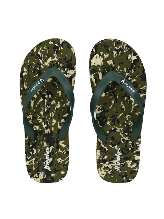 Hirolas® Men's Camouflage Thong Flip-Flops (HROFF10CMO)