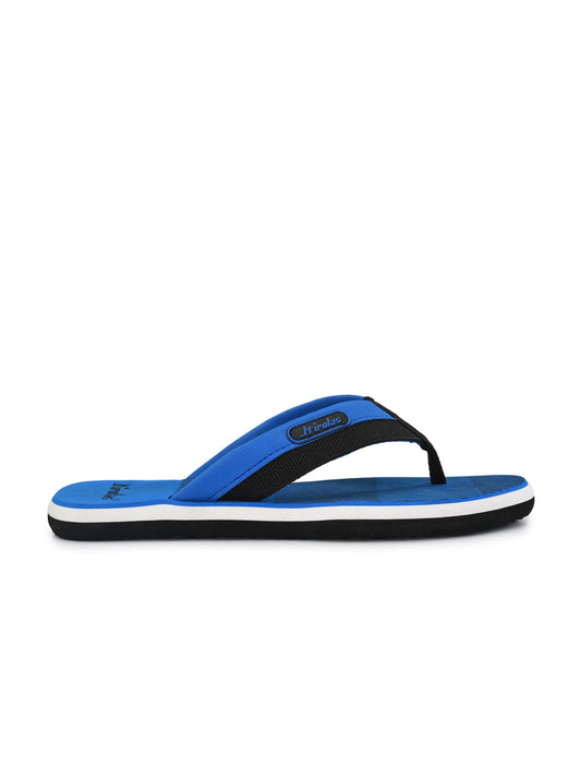 Hirolas Men's Blue Fabrication Combortable Flip-Flops (HROFF12BLU)
