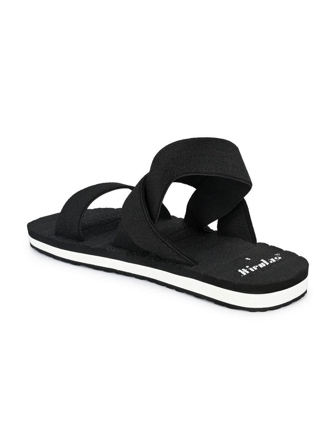 Hirolas® Men's Trendy Ealsticated Black Comfortable Sandal (HROFF14BLK)
