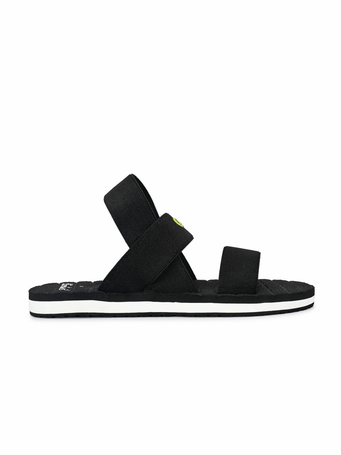 Hirolas® Men's Trendy Ealsticated Black Comfortable Sandal (HROFF14BLK)