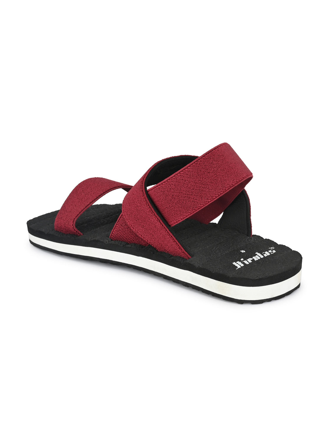 Hirolas® Men's Trendy Ealsticated Maroon Comfortable Sandal (HROFF14MRN)