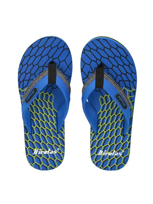 Hirolas® Men's Blue Fabrication Flip-Flops (HROFF16BLU)