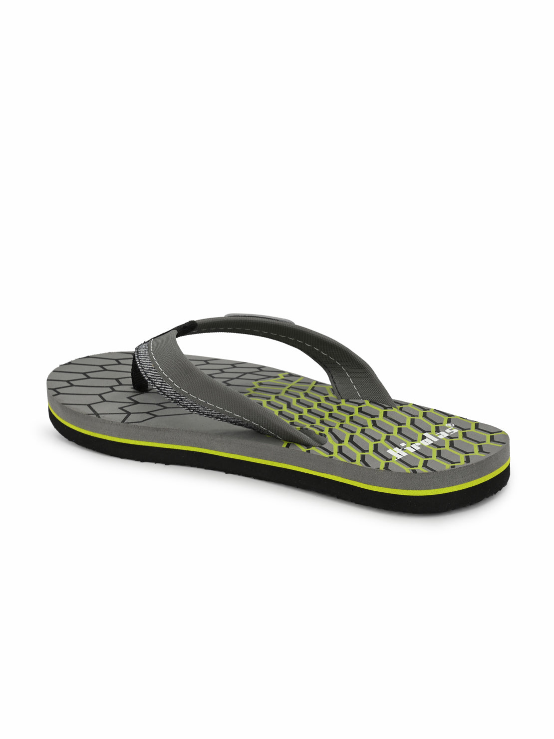 Hirolas® Men's Grey Fabrication Flip-Flops (HROFF16GRY)