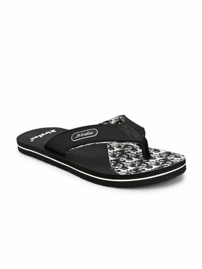 Hirolas® Men's Black Fabrication Flip-Flops (HROFF17BLK)