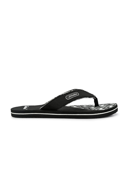 Hirolas® Men's Black Fabrication Flip-Flops (HROFF17BLK)