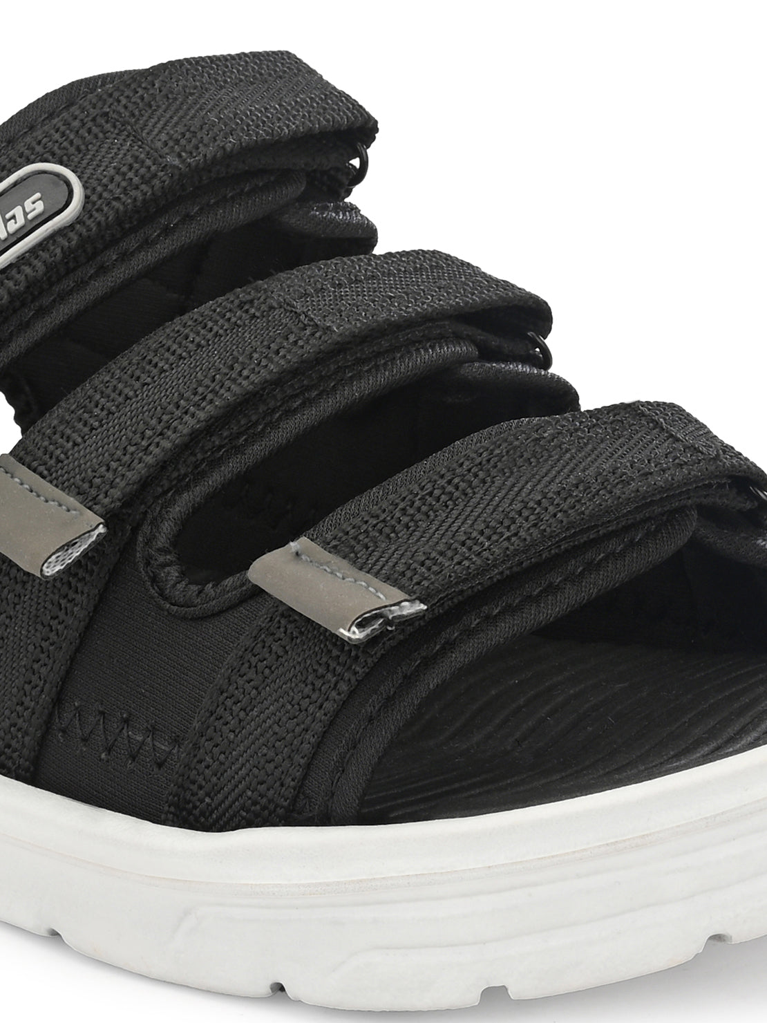 Hirolas® Men's Black Fashion Floater Sports Sandal (HROFF23BLK)