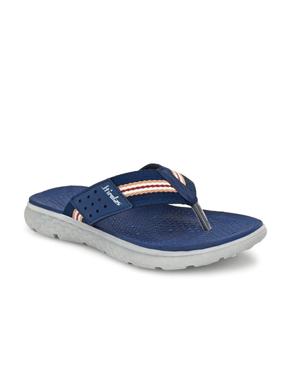 Hirolas® Men's Blue CLOUDWALK | Comfortable | Ultra-Soft | Light-Weight | Shock Absorbent | Bounce Back Technology | Water-Resistant Slippers (HROFF25BLU)