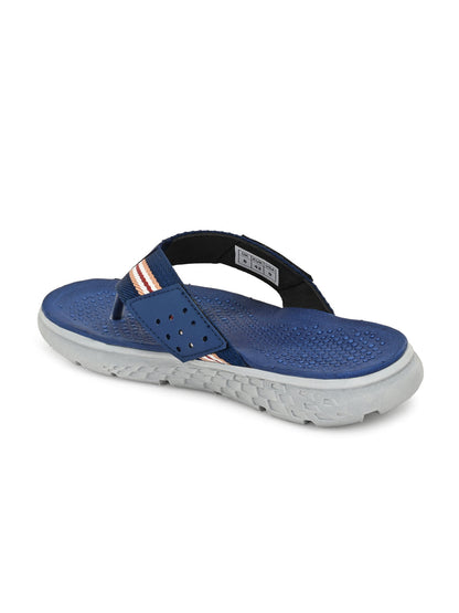 Hirolas® Men's Blue CLOUDWALK | Comfortable | Ultra-Soft | Light-Weight | Shock Absorbent | Bounce Back Technology | Water-Resistant Slippers (HROFF25BLU)