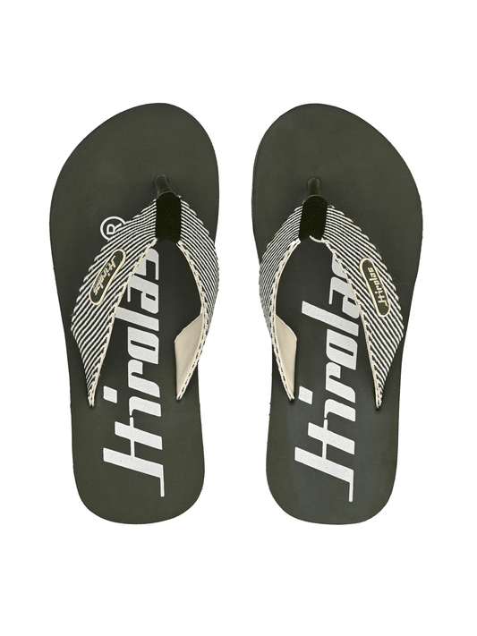 Hirolas® Men's Olive Fabrication EVA Flip-Flops (HROFF28OLV)
