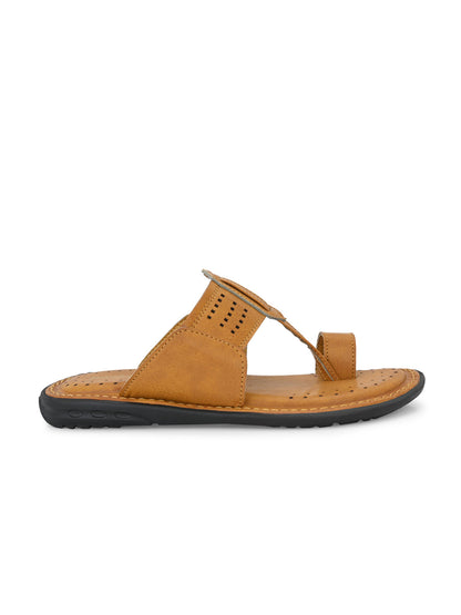 Hirolas® Men's Tan Comfortable Office Slippers (HROMSL08TAN)