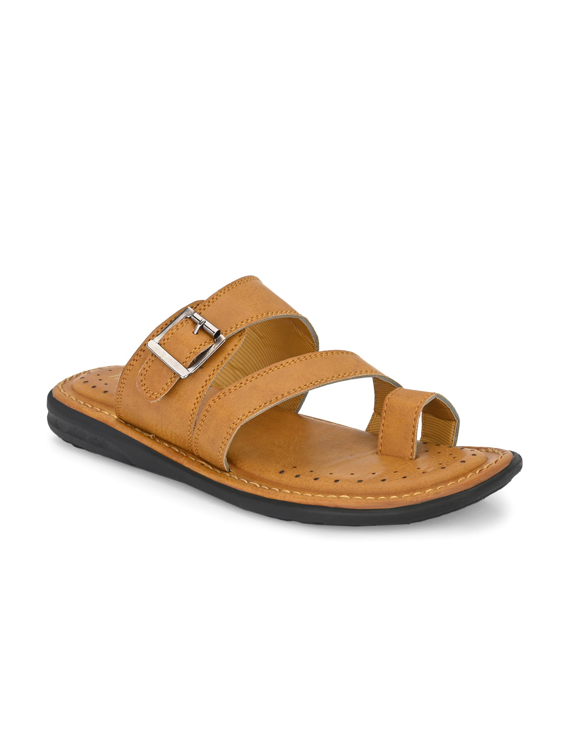 Hirolas® Men's Tan Comfortable Office Slippers (HROMSL09TAN)