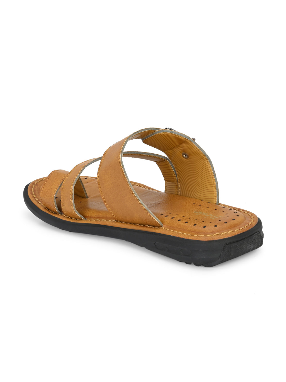 Hirolas® Men's Tan Comfortable Office Slippers (HROMSL09TAN)