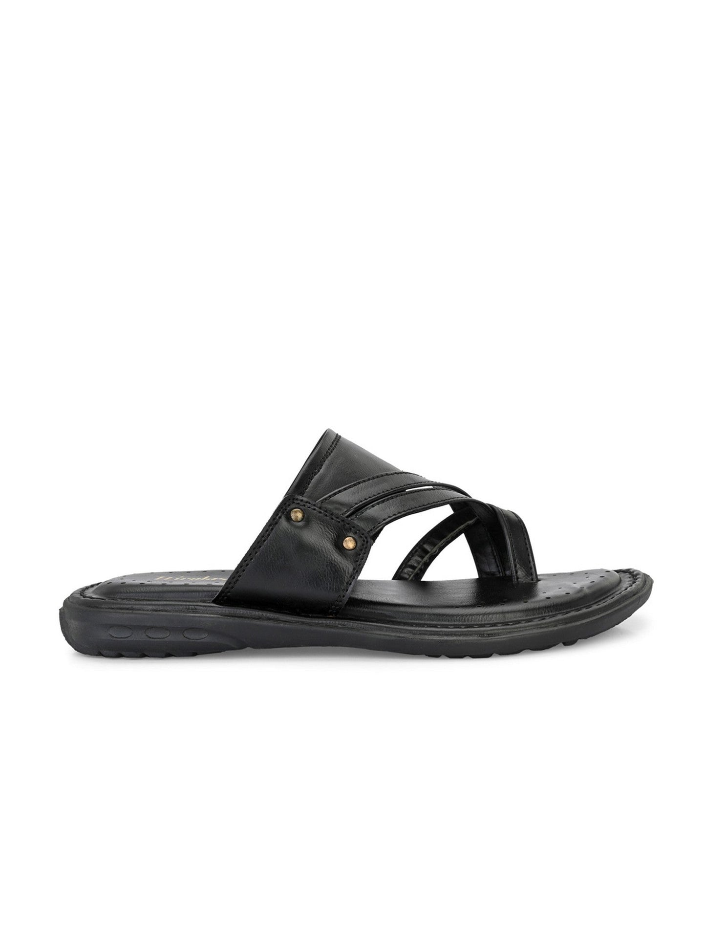 Hirolas® Men's Black Comfortable Office Slippers (HROMSL10BLK)