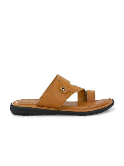 Hirolas® Men's Tan Comfortable Office Slippers (HROMSL12TAN)
