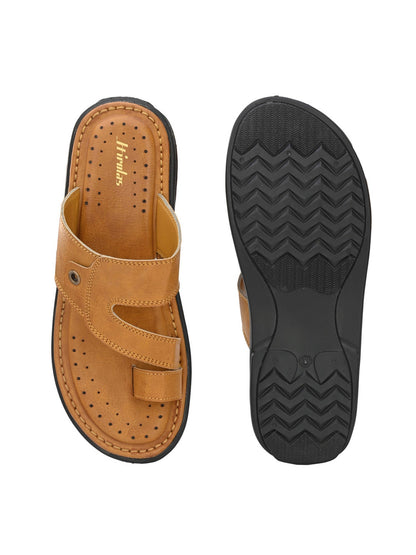 Hirolas® Men's Tan Comfortable Office Slippers (HROMSL12TAN)