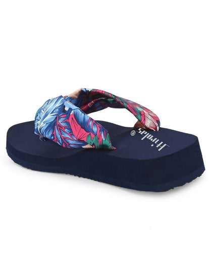 Hirolas® Women Multi-color PrintedThong Flip_Flops (HROWFF05BLU)