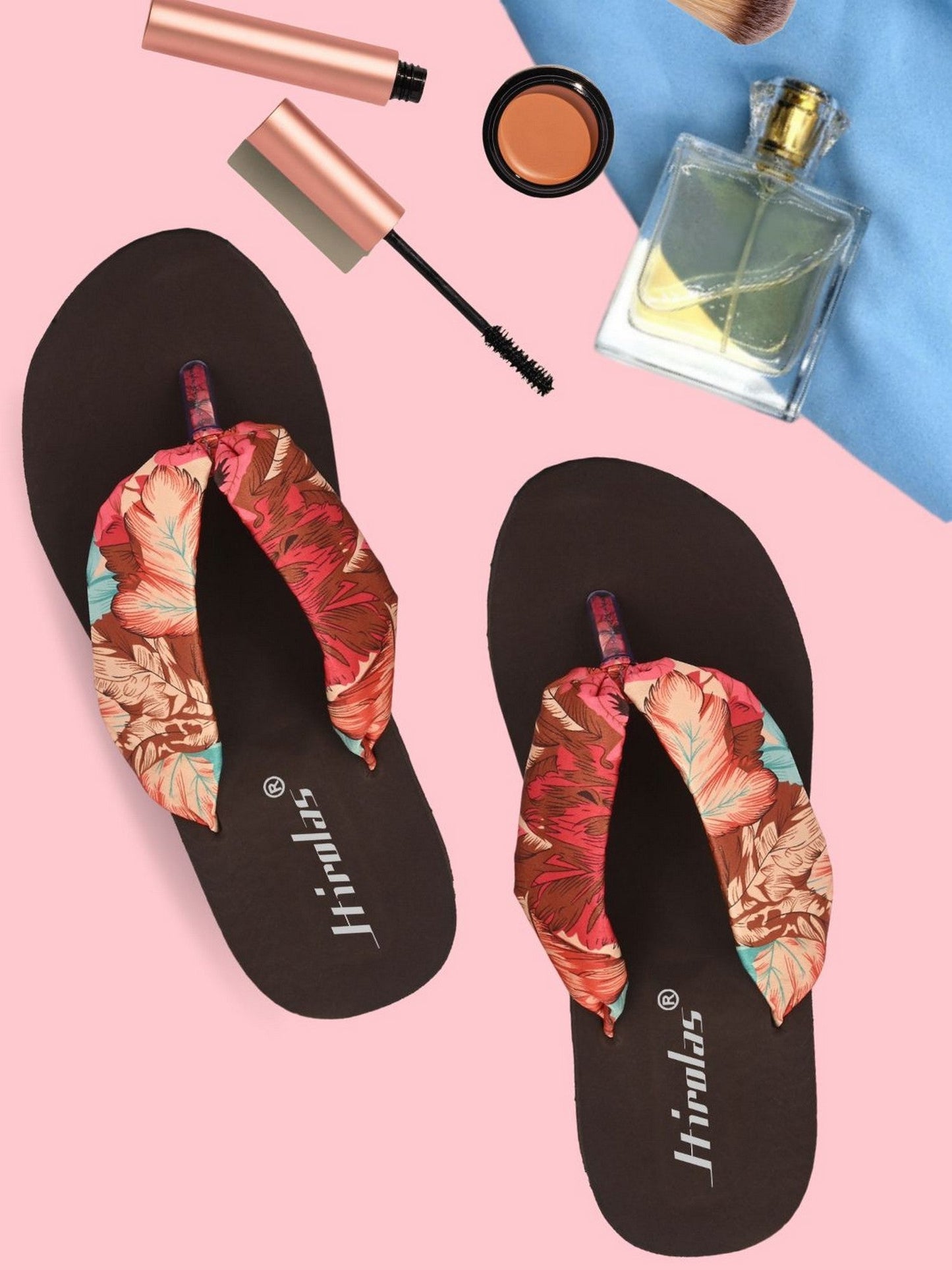 Hirolas® Women Multi-color PrintedThong Flip_Flops (HROWFF05BRN)
