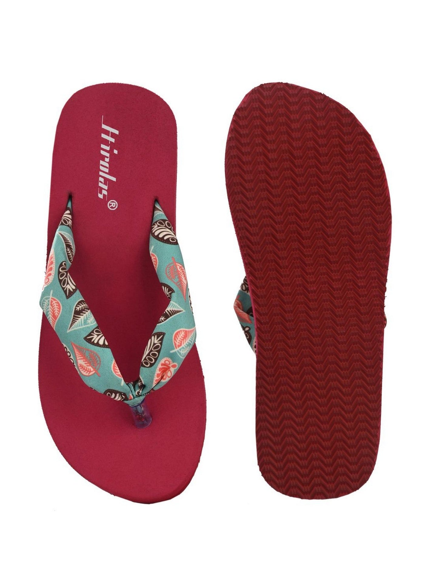 Hirolas® Women Multi-color PrintedThong Flip_Flops (HROWFF05FUC)