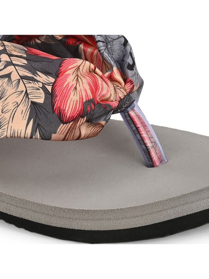 Hirolas® Women Multi-color PrintedThong Flip_Flops (HROWFF05GRY)