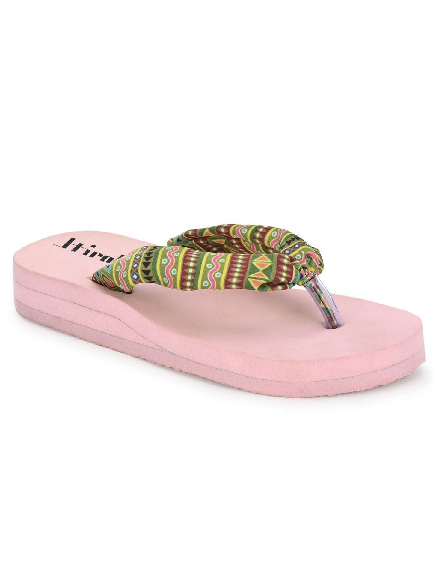 Hirolas® Women Multi-color Printed Thong Flip_Flops (HROWFF05PNK)