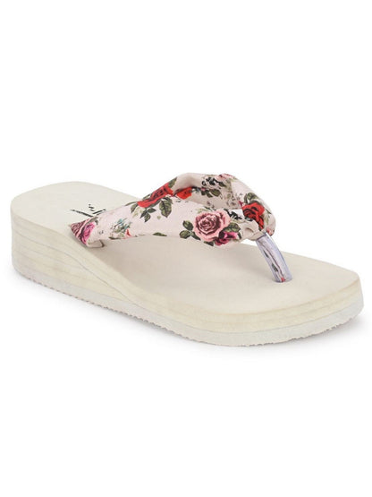 Hirolas® Women Multi-color Printed Thong Flip_Flops (HROWFF05WHT)