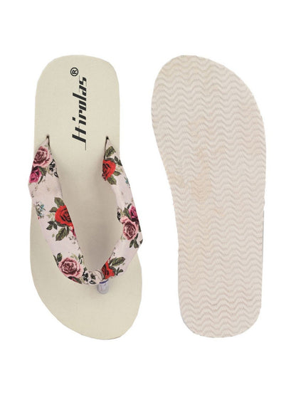 Hirolas® Women Multi-color Printed Thong Flip_Flops (HROWFF05WHT)